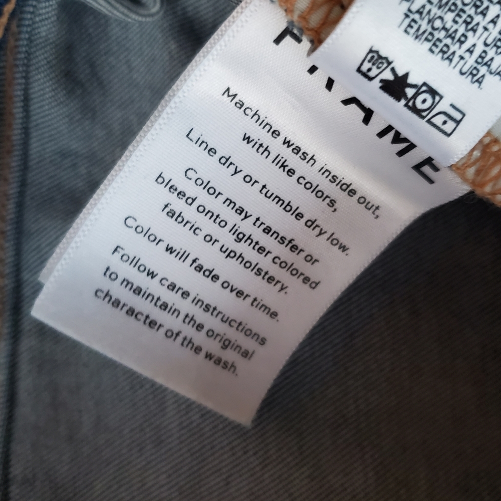 NWOT Frame Denim 30 Boho Western Rodeo Mid Rise Le Flare Kick Flare Fray Jeans - Picture 14 of 16